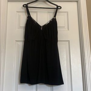 Black baby doll tank